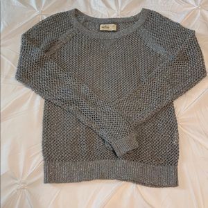 Hollister xsmall pullover sweater shirt gray